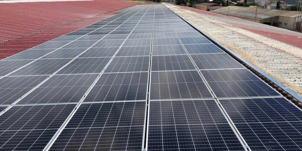 Panneaux photovoltaïques de l'usine Gilva